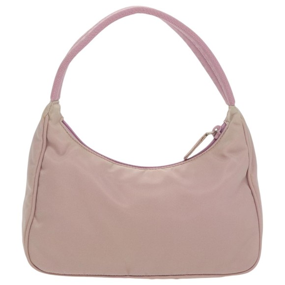 PRADA Accessory Pouch Nylon Pink Silver Auth 97445 - Picture 2 of 16